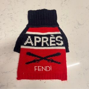 Mark & Graham puppy sweater XS with Fendi personalization